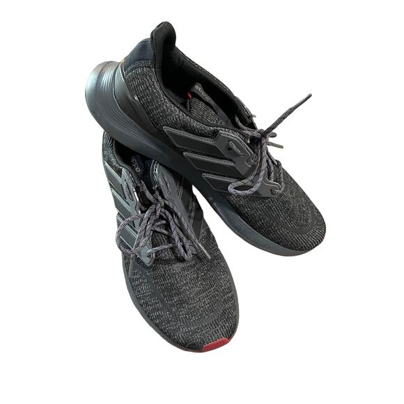 Adidas Cloudfoam Comfort Men Sneakers Size 11 Grey Black Causal Athletic Walking - Picture 2 of 7